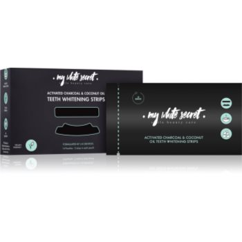 My White Secret Charcoal and Coconut Oil benzi pentru ablirea dintilor pentru dinti - imagine 2